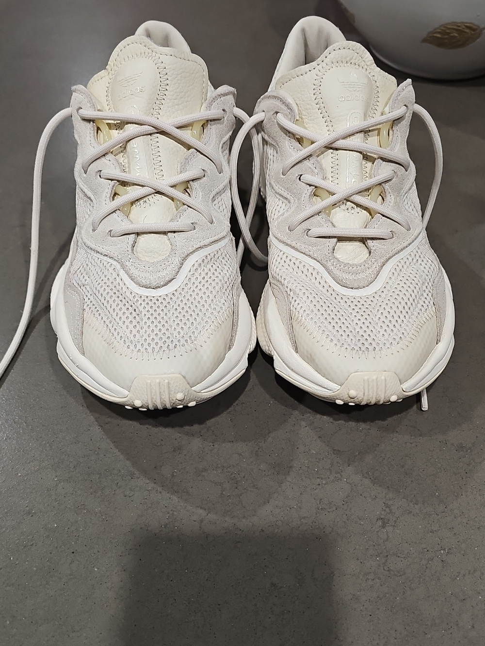 adidas Women’s Ozweego Athletic Sneakers in Off-White/Cream